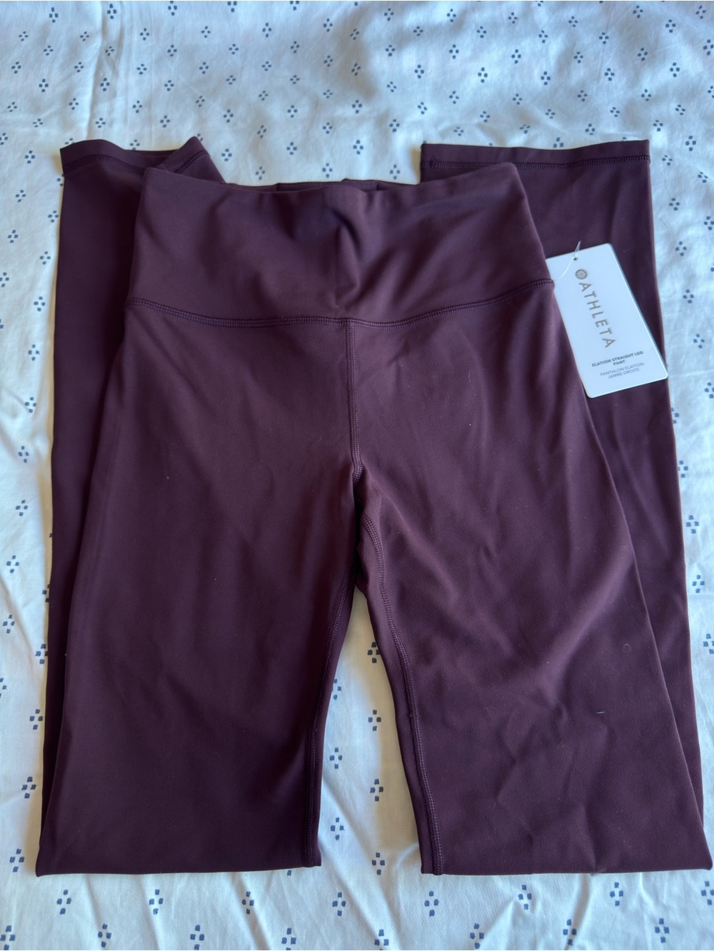 Athleta women’s' flare Leggings in Deep Maroon